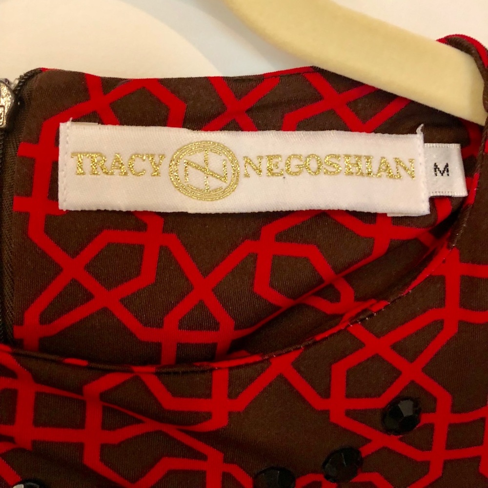 TRACY NEGOSHIAN Geometric Print Dress - Picture 7 of 8